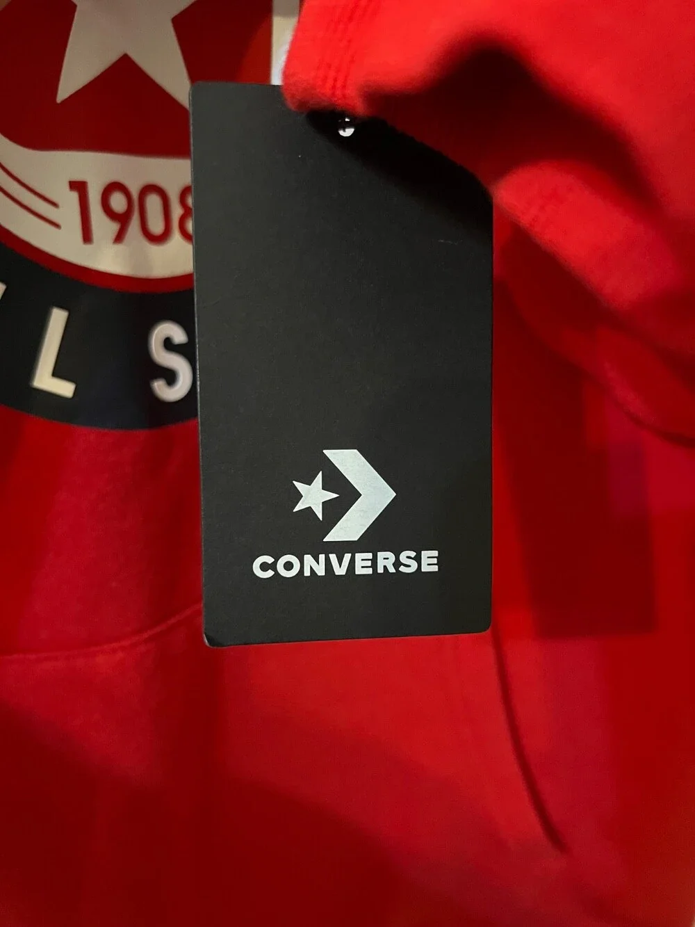 Converse All Star Logo Youth Size XL Sweatshirt University Red (NEW with Tags)